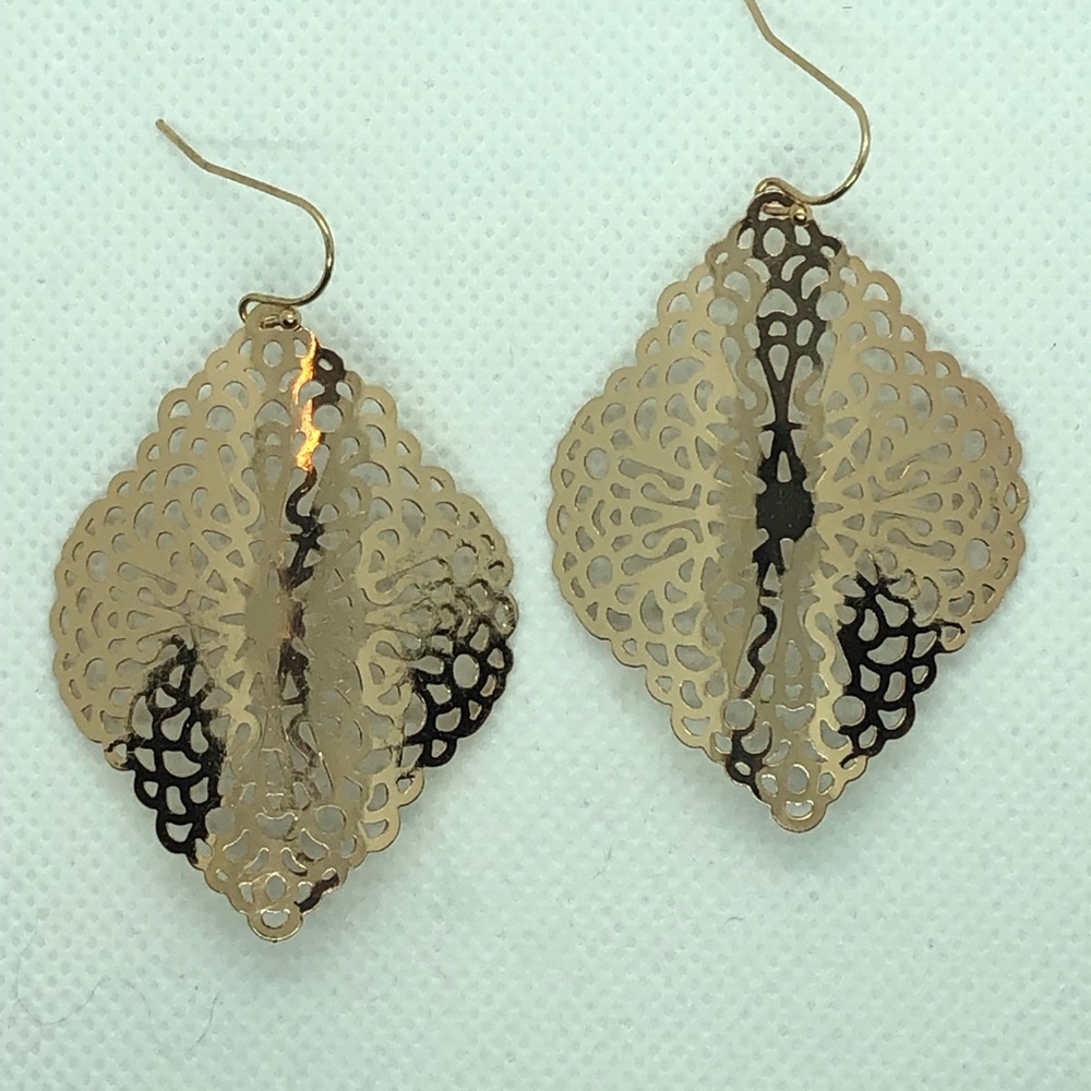 Gold Filigree Earrings